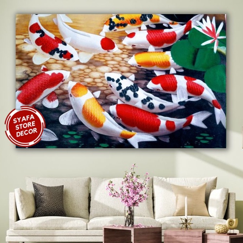 Terbaru Ikan Koi Hd - Walldecor Poster Gambar Ikan Koi Hd Lukisan Ikan Koi Bingkai Ikan Koi Pajangan