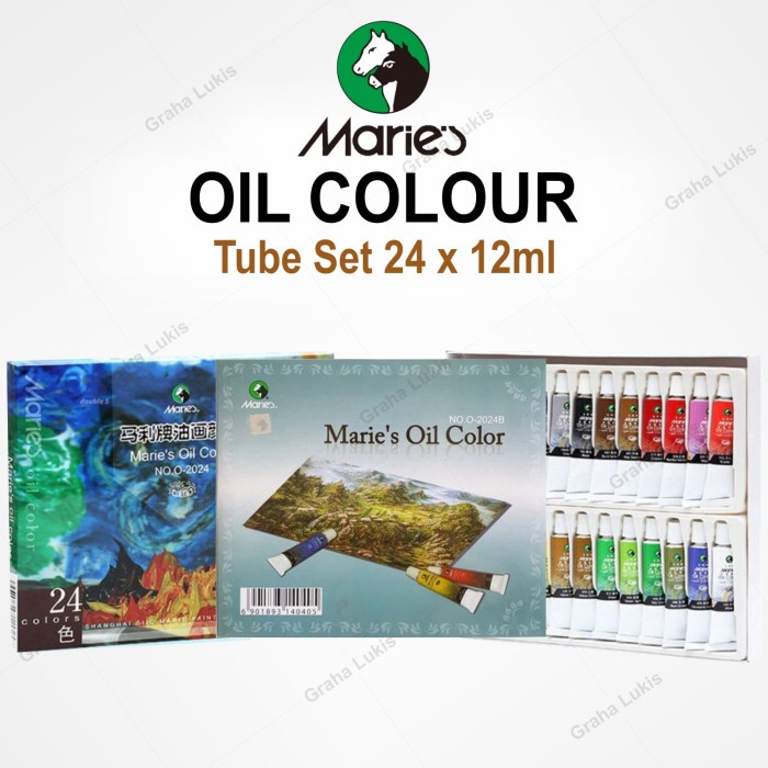 

Sale Cat Minyak Maries Oil Color Set 24