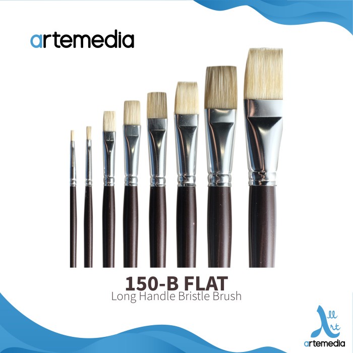 

Sale Kuas Lukis Artemedia 150B Flat Bristle Brush Long Handle