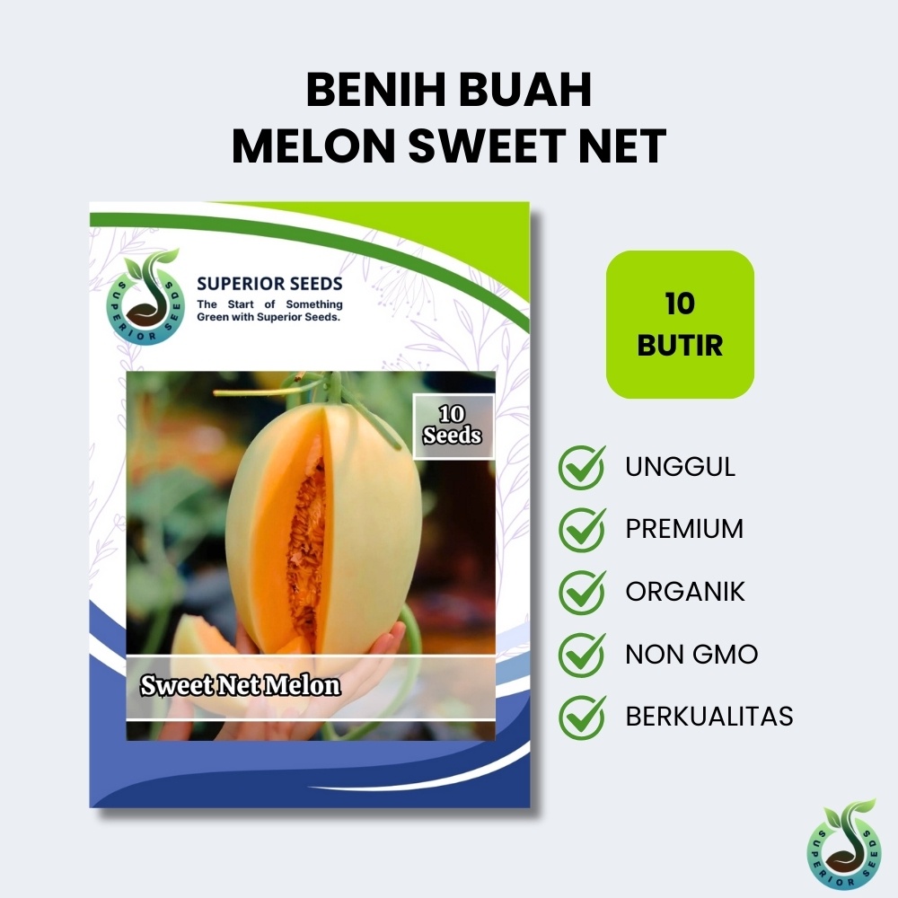 Biji Benih Melon Sweet Net (Superior Seeds)