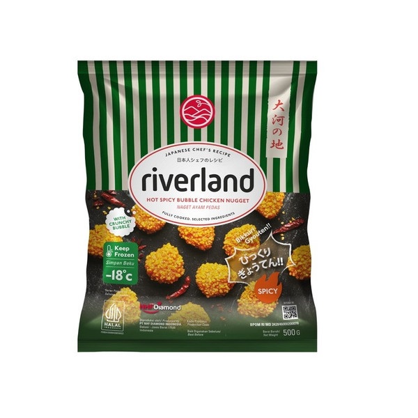 

RIVERLAND HOT SPICY BUBBLE CHICKEN NUGGET 500 GR