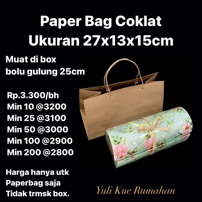 

Flashshow Paper Bag Coklat 27x13x15 cm
