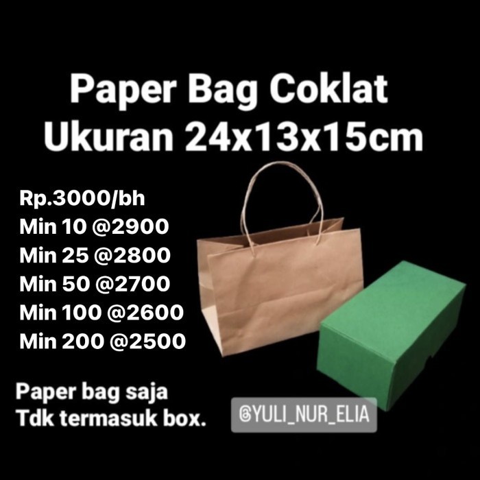 

Flashshow Paper Bag Coklat 24x13x15cm