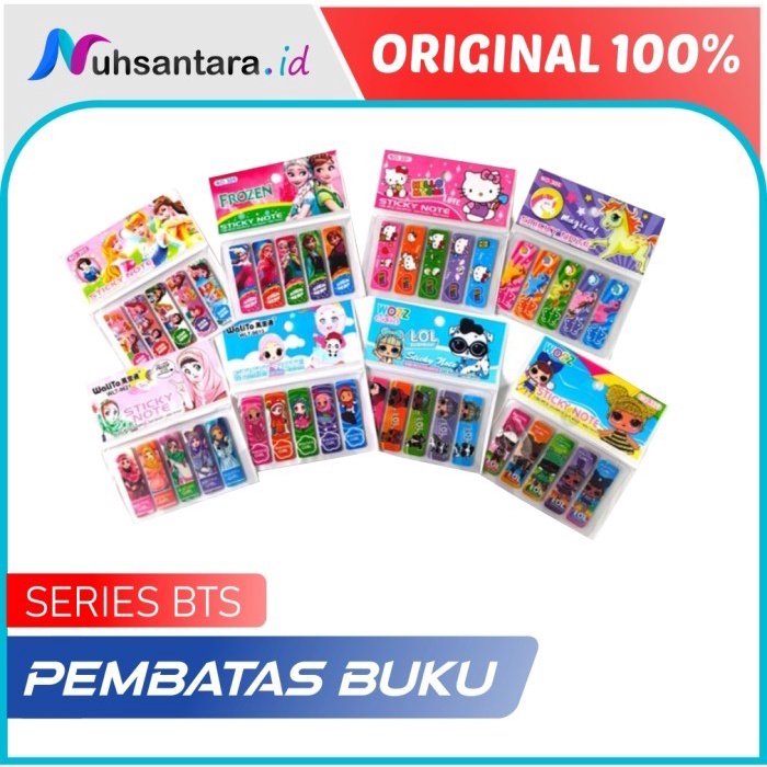 

Flashshow Stick Notes Karakter Lucu 1pack Pembatas Buku Kertas Sticky Note Murah