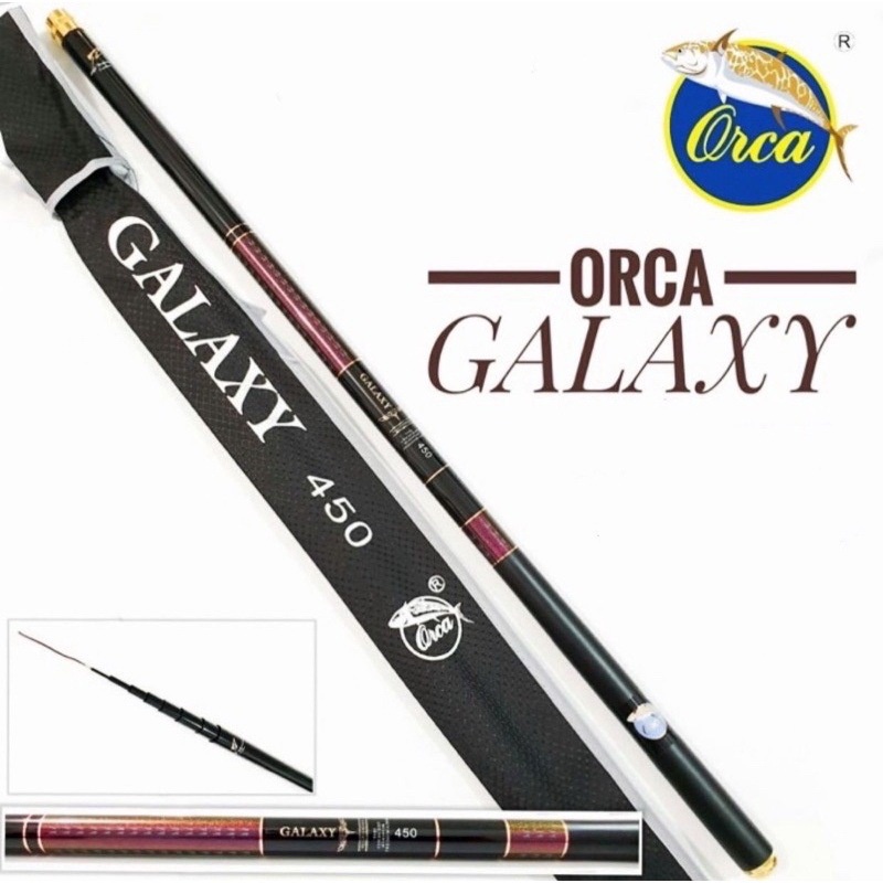 joran tegek orca galaxy 3.60m | 4.50 m |  5.40m full carbon joran tegeg orca galaxy 360 450 540 orca