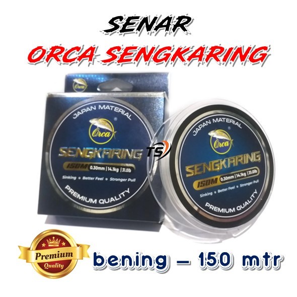 senar orca sengkaring 150 mtr | orca senkaring | orca senaring | senar 150 mtr | senar sinking | sen