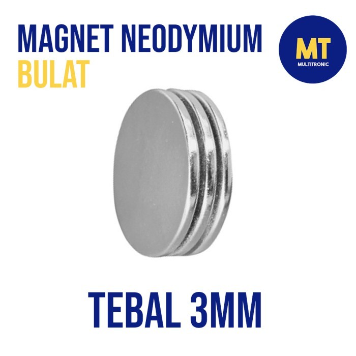 Flashshow Magnet Neodymium Bulat Ketebalan 3mm