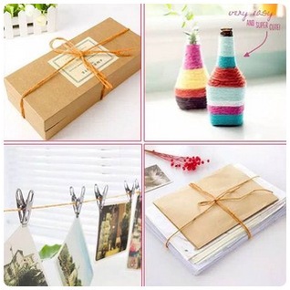 

Flashshow Tali Rami Warna Colorful Rope Goni Jerami Jute Craft Gulung Polos