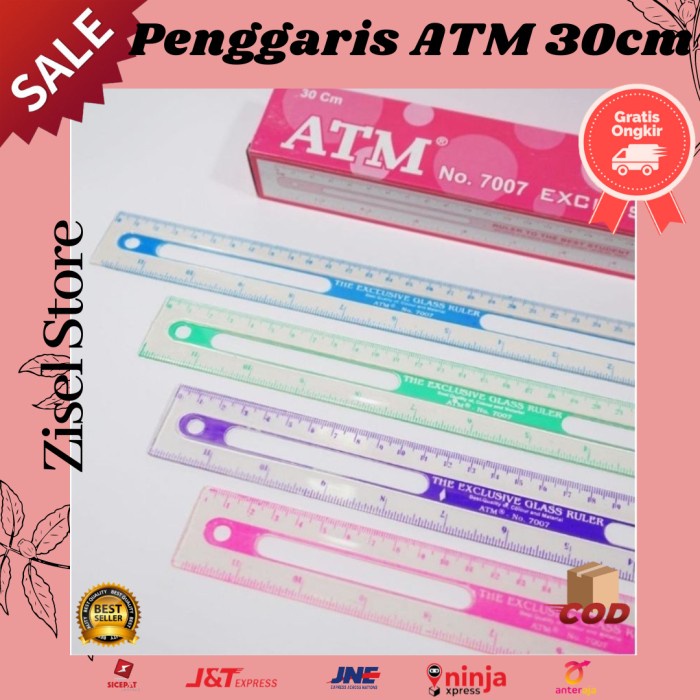 

KODE H Penggaris ATM 30 cm Penggaris Panjang