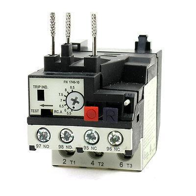 CAUD Motor Protector Three Phase 3P 5.5-8.5A Thermal Overload Relay RHN-10K