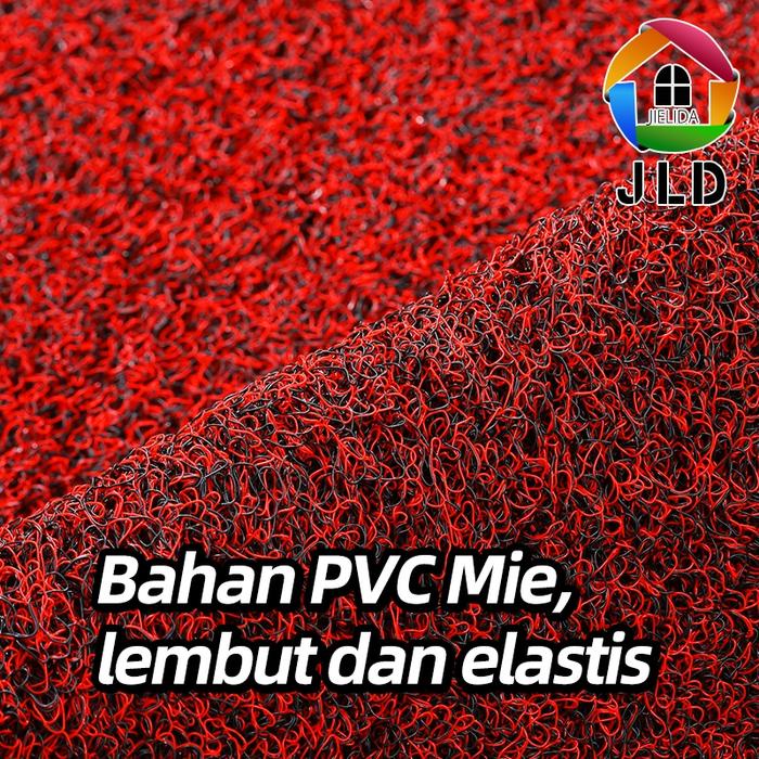 Jielida Keset Karpet Pvc Mie Bihun 50 X 120Cm Tebal 16Mm Keset Anti Slip 2 Warna