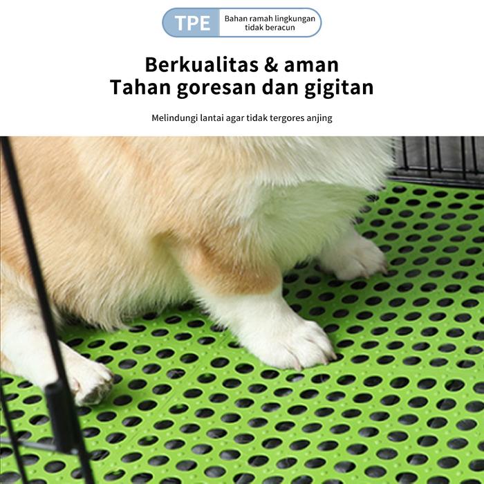 Meowwow Karpet Alas Kandang Anjing Kucing / Alas Kandang Kucing Karpet Karet Interlock