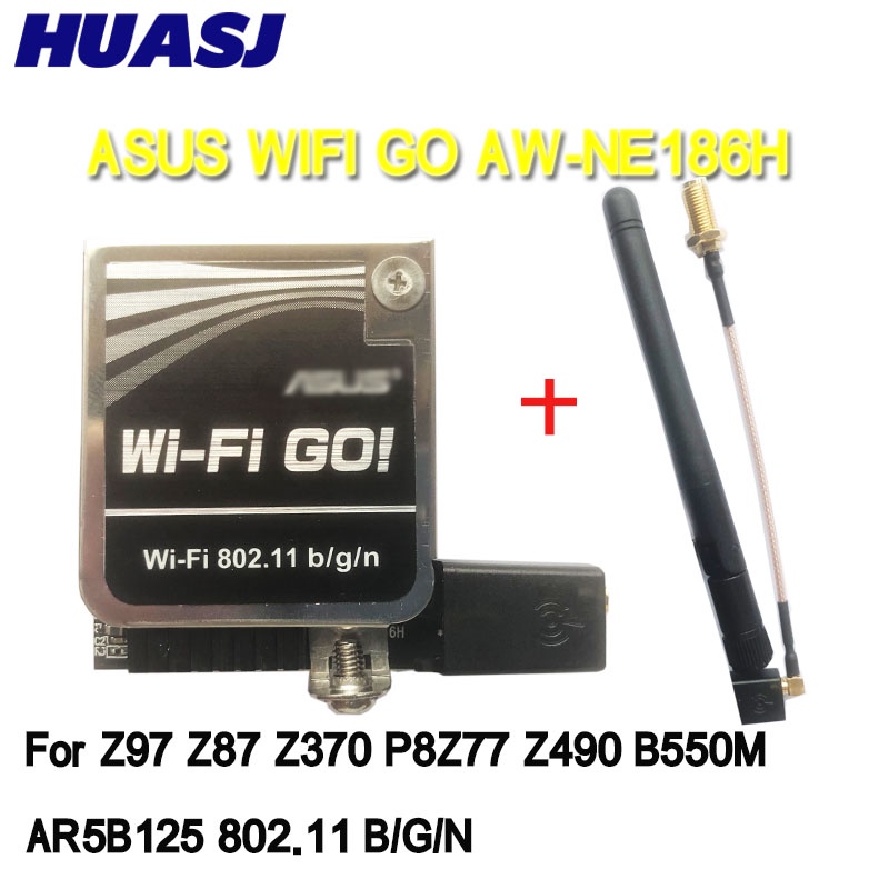 MCC Wifi Go AW-NE186H AR5B125 802.11 b/g/n WIFI Card for Asus Z97 Z87 Z370 P8Z77 Z490 B550M computer