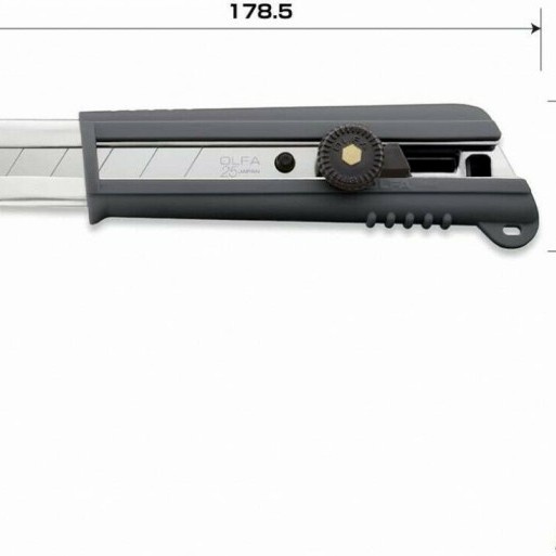 

Pisau OLFA H Non-slip Elastomer Grip Cutter Knife 151BG (25mm Blade)