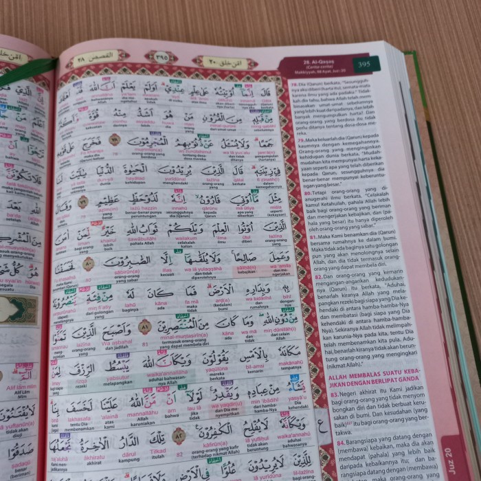 ALQURAN ASY-SYIFA A4 PERKATA LATIN TAJWID WARNA, AL QURAN ASY SYIFA KODE 203