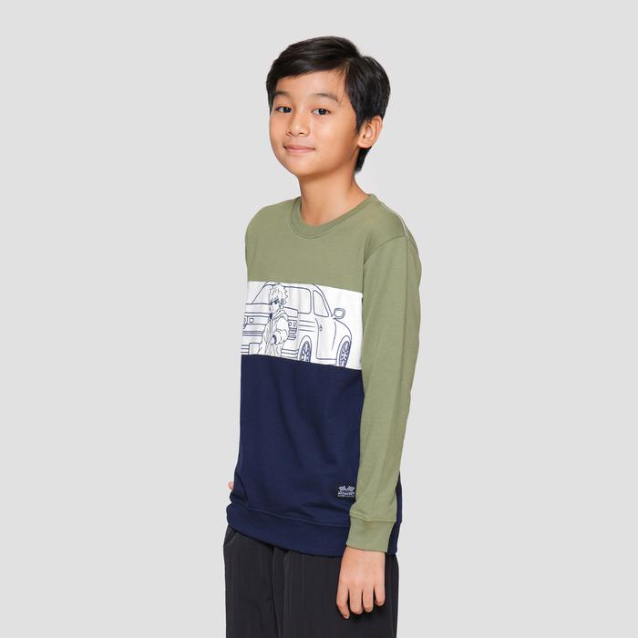 Aero Cut Sewn Race Anime Sweater Anak Laki-Laki 121577992