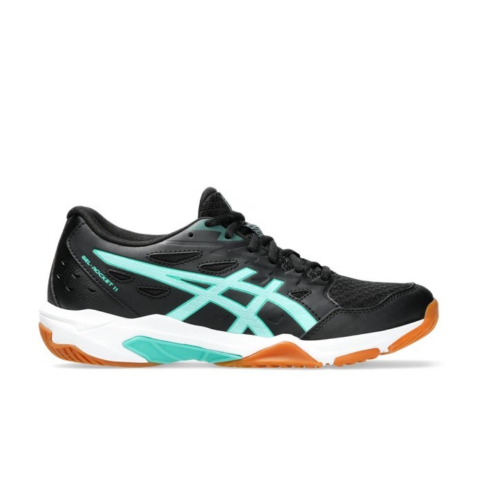 Sepatu Voli Wanita Asics Gel Rocket 11 Black Mint 1072A093.003
