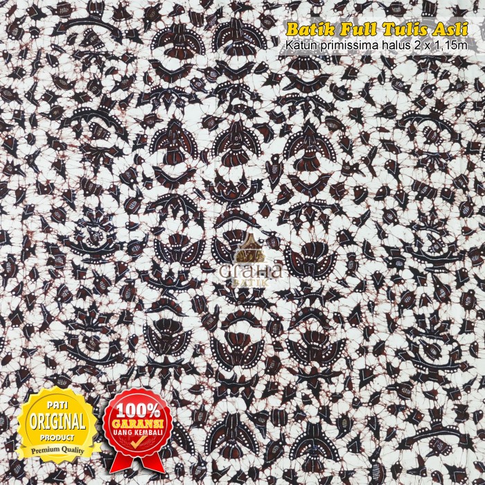 Kain Batik Tulis Batik Bakaran Bahan Sarimbit Seragam (Blebak Burung)