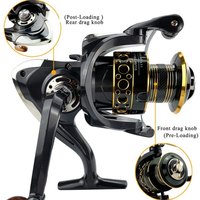 Shimano Reel Pancing Power Handle Murah Kuat Bk2000-5000 Max Drag 30Kg Pancing Spinning Fishing Reel