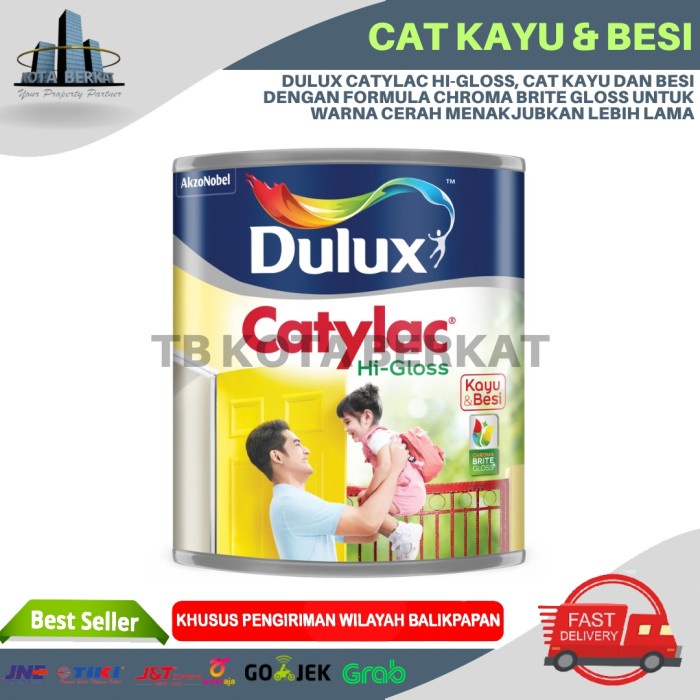 PROMO DULUX CATYLAC HI GLOSS/ CAT KAYU DAN BESI DULUX 0.9L