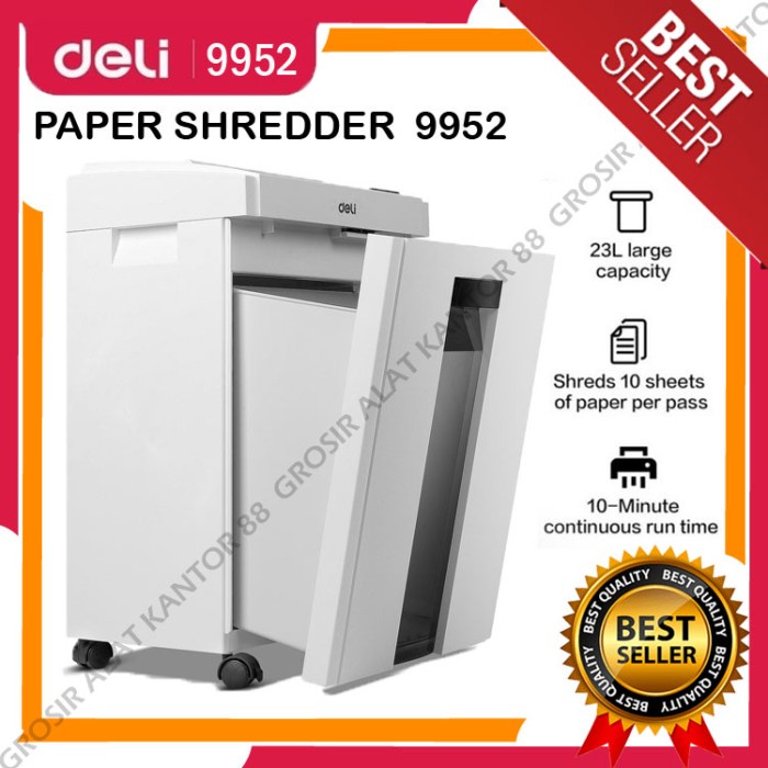 Paper Shredder Deli E9952 / Mesin Penghancur Kertas Deli 9952