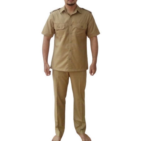 Dijual Seragam Pns Pdh Pemda Pria Khaki Muda American Drill Ukuran