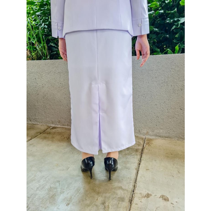 Seragam Kerja Dinas Perawat Putih-Putih 903 Polos Wanita Blazer Setelan Rok Span/Rok.A/Celana