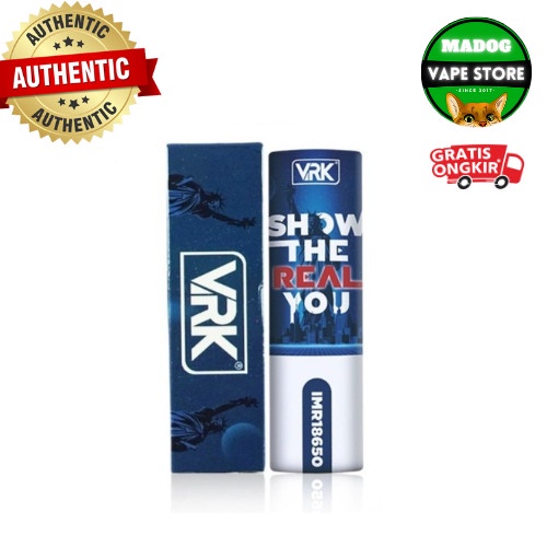 BATRE VRK BIRU BATTERY VRK BLUE 40A 18650 3000MAH BATREI VRK KODE 182