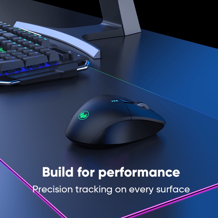 MOFii Gaming Mouse Wireless Rechargeable Baterai 1600DPI LED RGB Light