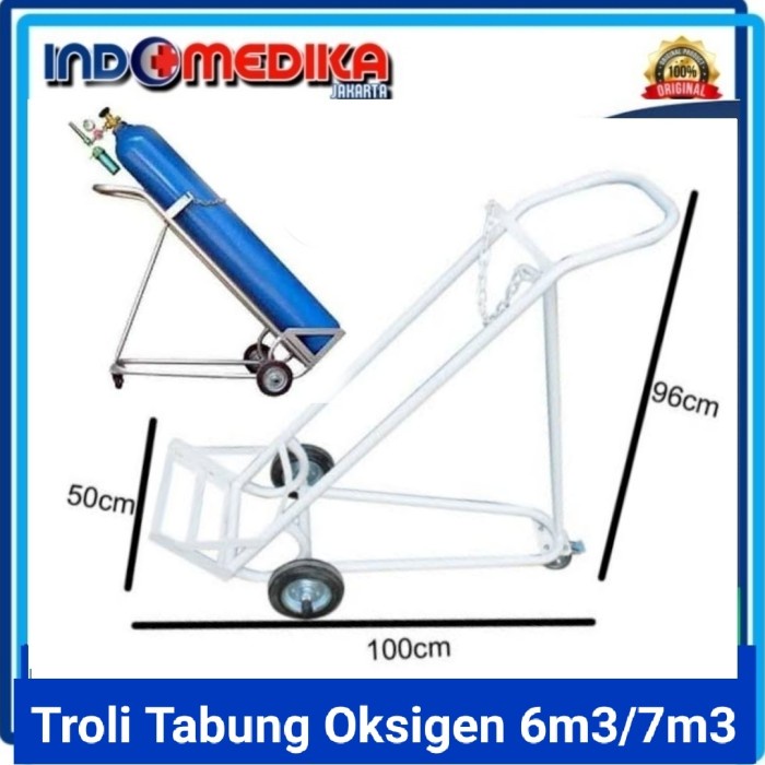 troli tabung oksigen 6m3 / troli 6 meter kubik / Trolly tabung 6m3