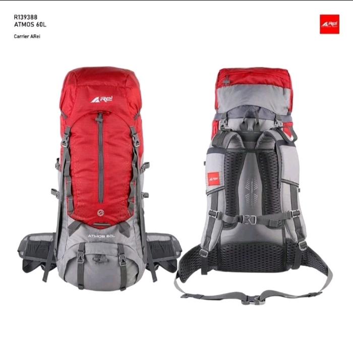 Tas Carrier REI ATMOS 60 Liter + Rain Cover Tas Ransel Gunung Original Arei Outdoorgear