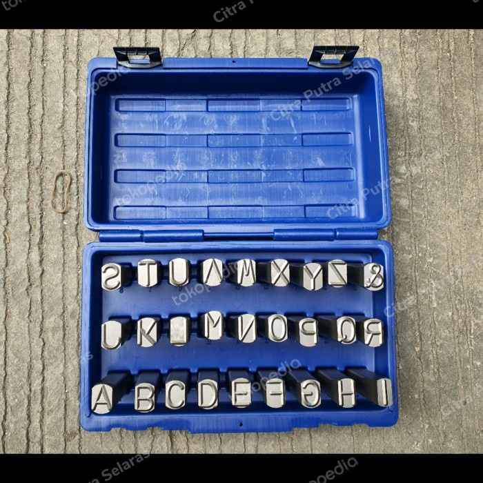 

KETOK HURUF ukuran 20mm / (A-Z) LETTER STAMP PUNCH 20 mm MERK MASUS