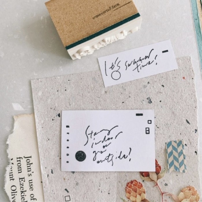 

Somesortof.fern Summer Style Rubber Stamp