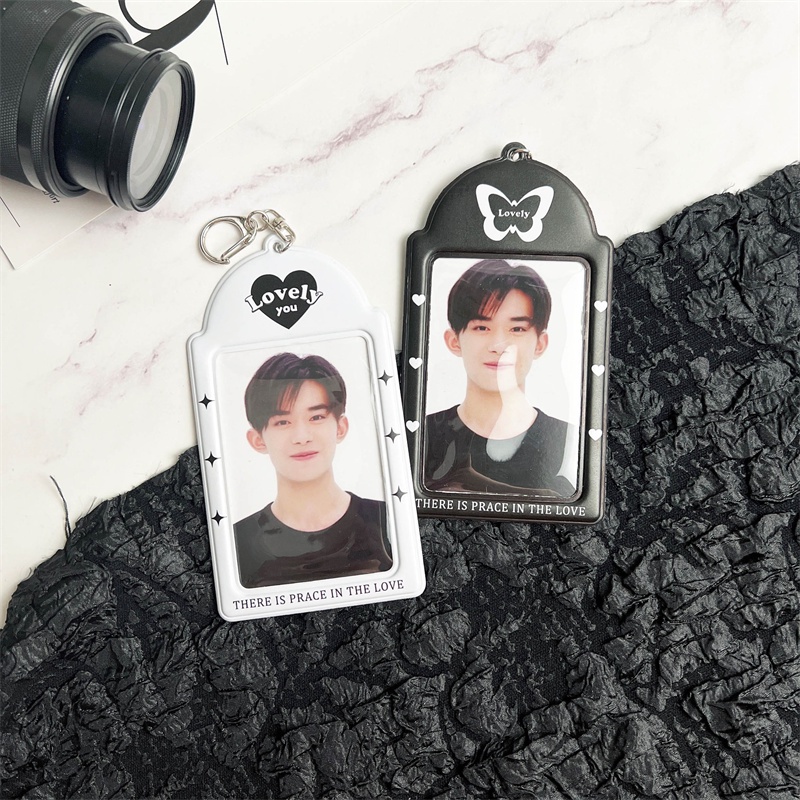 

3 Inch Kawaii Photocard Holder Kpop Idol Photo Card Holder Photo Cute Bus Card ID Cartoon Fashion