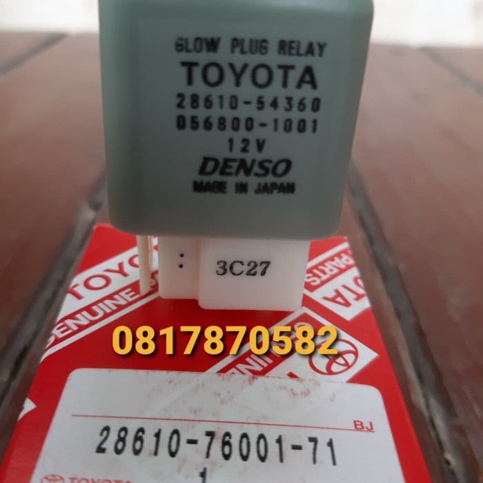 Glow Plug Relay Forklift Toyota 8Fd25 8Fd30 Genuine Asli