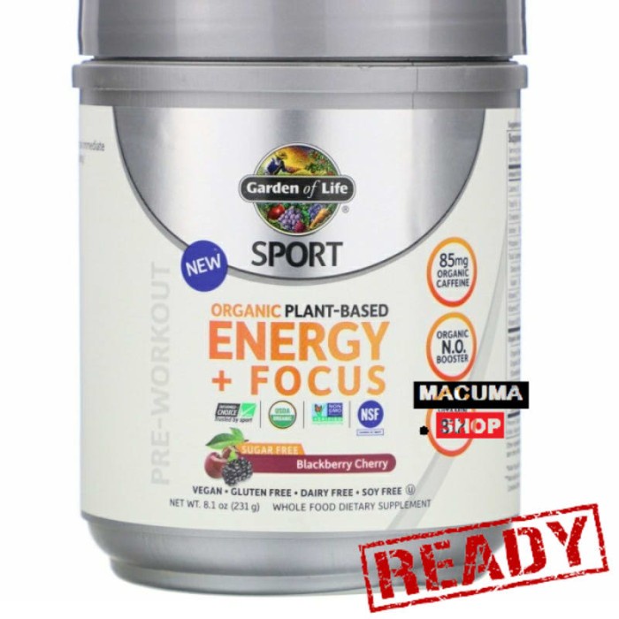 

TERBARU! GARDEN OF LIFE SPORT ORGANIC PLANT-BASED ENERGY + FOCUS PRE WORKOUT