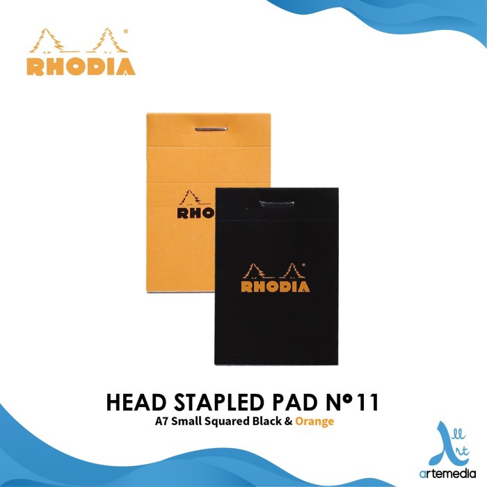 

Buku Catatan Rhodia A7 Squared Head Stapled Pad N11 Notepad