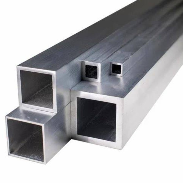 PIPA KOTAK ALMUNIUM 30MM X 30MM X 2MM X PANJANG 50CM / 500MM SQUARE HOLLOW ALUMINIUM HOLOW ALUMUNIUM