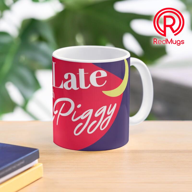 Gelas Mug Up late with miss piggy Classic Mug