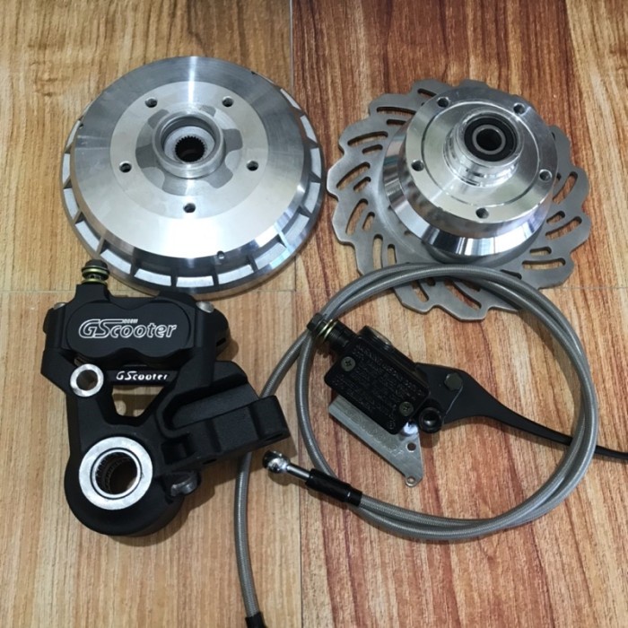 Adaptor Set Upgrade Vespa Velg Ring 12 R12 Gscooter Gs New