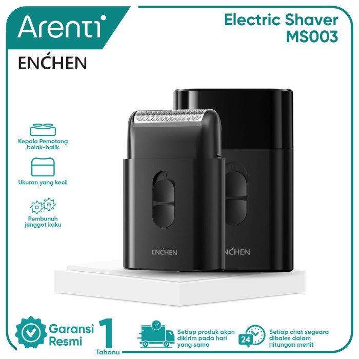 enchen ms003 alat cukur elektrik alat cukur kumis jenggot portable slim [kualitas terbaik]