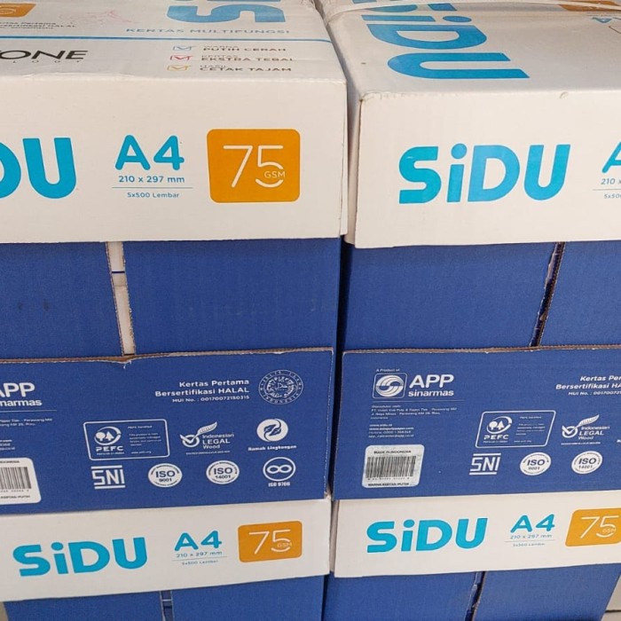 

Hot Sale! Kertas A4 75Gr Sidu Hvs