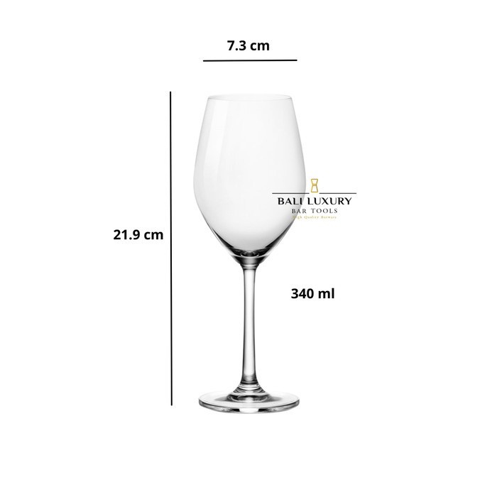 Glass White Wine Glass Sante 340 Ml New