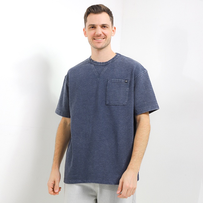 Obermain Kaos Pria DOMINIC Navy OPC25010NV