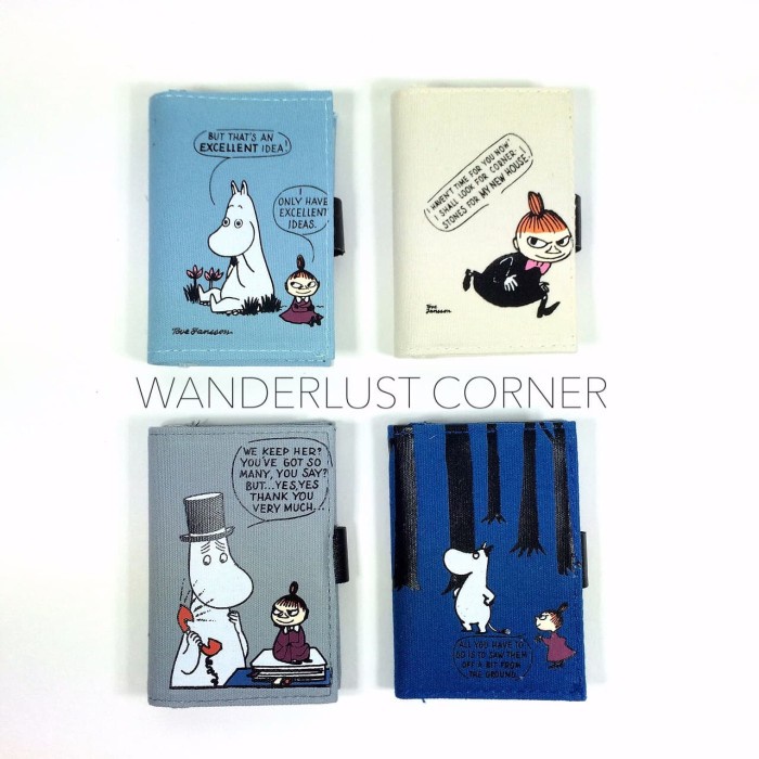 

[READY] Card Holder Dompet Kartu Moomin 2 lucu Canvas Kanvas unik Kode 385