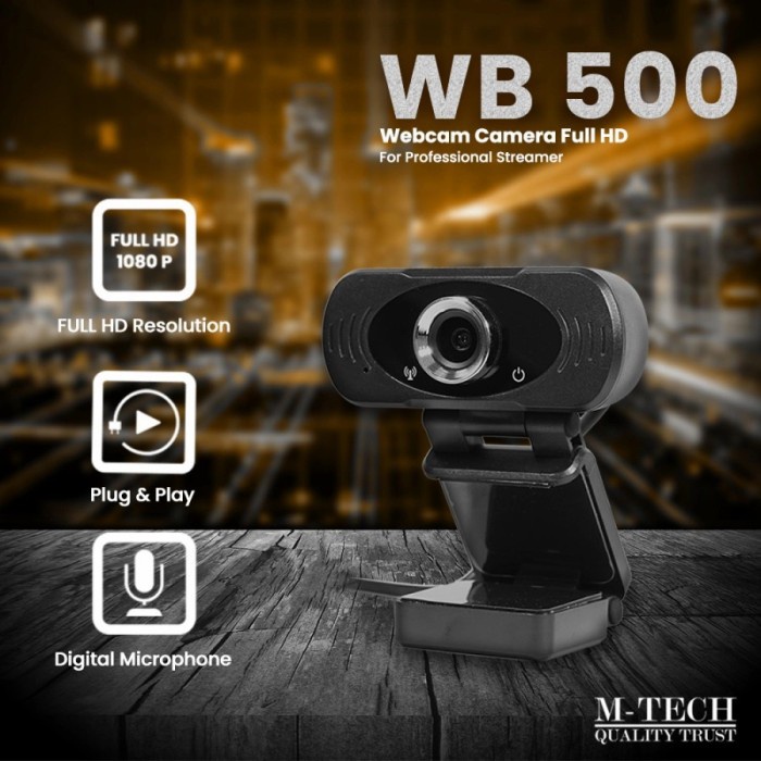 M-Tech / M Tech Wb500 / Wb 500 / Wb-500 1080P Full Hd Webcam Camera
