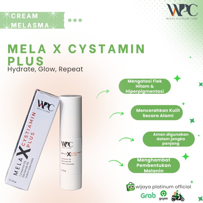 Wpc Mela X Cystiamin Plus - Mengatasi Melasma & Hyperpigmentasi