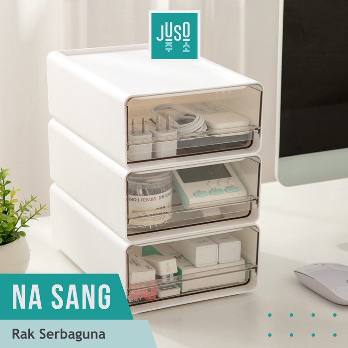 

JUSO Kotak File Laci Penyimpanan Desk Drawer Storage Box Stackable Kode 374
