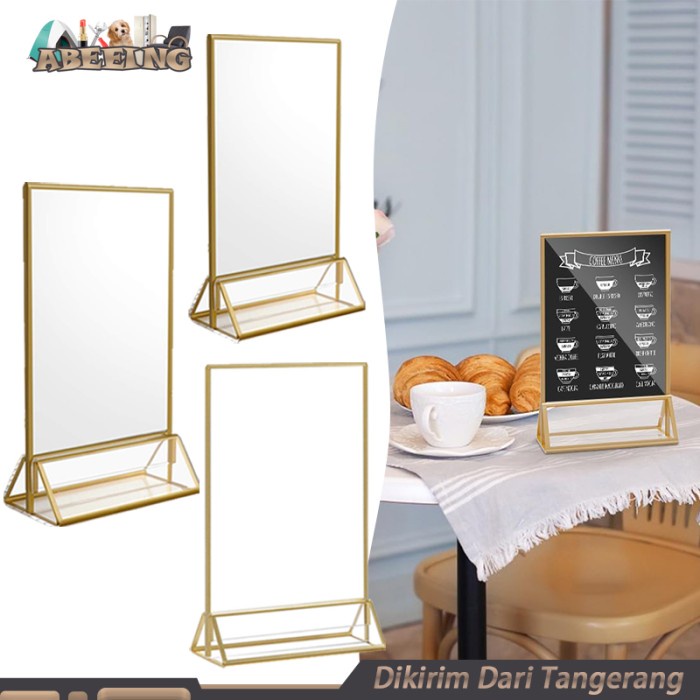 

Stand Akrilik Tempat Brosur Akrilik Tent Card Holder Portrait T Kode 39