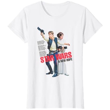 Kaos Poster Vintage Star Wars Han Solo Princess Leia A New Hope |qjBLz4aQ|